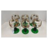 Vintage Bockling/ German - wine goblets- grape /