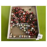 Marbles - swirl red and brown