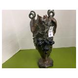 Amphora leaves and grapes vase