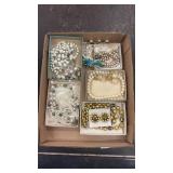 Tray Lot of Assorted Costume Jewelry