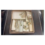 Tray Lot of Assorted Costume Jewelry