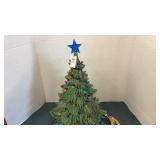 Vintage ceramic tree - light up - 20 inches h
