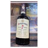 Seagramï¿½s Seven one gallon empty bottle.
