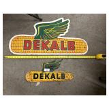 DEKALB LOGO Advertisements, tin + board