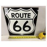 Vintage Route 66 metal sign