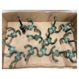 Cast metal coat hooks