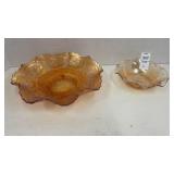 Carnival glass- marigold - Dragon & Lotus/