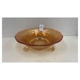Carnival Glass - marigold/ footed serving dish- 9