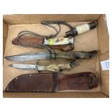 Deer Hoof Handled knives, Canadian buck knife,