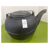 Vintage cast iron kettle large