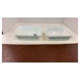 2 Pyrex 1 1/2 qt ovenware pieces