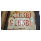 2 Ohio license plates