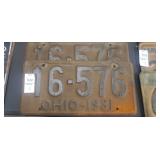2 Ohio license plates
