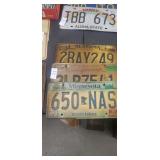 3 assorted license plates