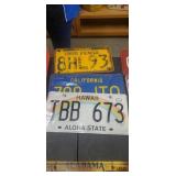 3 assorted license plates