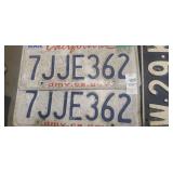 2 California license plates