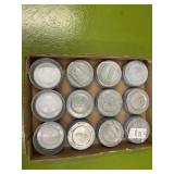 12 antique Ball canning lids