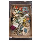 Tray Lot of Assorted Costume Jewelry