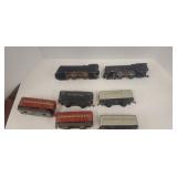 Marx litho tin trains, and box cars