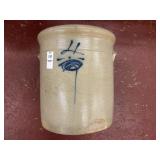 Vintage Glazed Pottery Crock 4 Gal