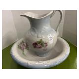 Water basin - 15.5 inches wide and Pitcher