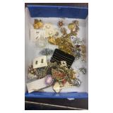Tray Lot of Assorted Costume Jewelry