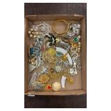Tray Lot of Assorted Costume Jewelry