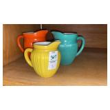 Hazel Atlas Moderntone pitchers (3)