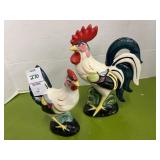 Hand painted rooster and hand