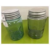 1Ball and 1 Atlas Masonï¿½s pint canning jars