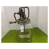 Vintage antique 4 quart butter churn