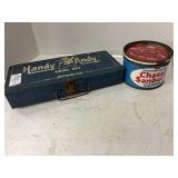 Vintage Coffee Tin + Tool Set