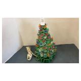 Vintage ceramic tree - light up - 14 inches h
