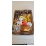 Lot of miscellaneous,  fishing lures, toys, and