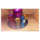 Bascal aluminum tumbler set (8) with unmarked