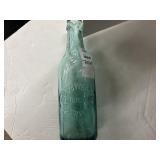 BOSWELL Bottlingworks aqua glass bottle