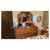Oakwood Interiors Wooden Dresser W Mirror NO