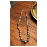 .925 Sterling Marked Ball Necklace