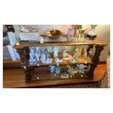 Vintage Glass Top Display Shelf NO CONTENTS