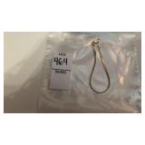 6 inch gold herringbone bracelet