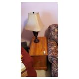 End table with lamp
