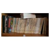 5 shelves of books. Bring boxes!!! And help!!!