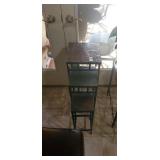 3 assorted slate top tables