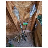 Glass deck Torchs 2 with stands