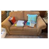 Tan Loveseat No Contents