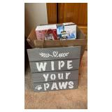 Assortment of lightbulbs and one wooden wipe