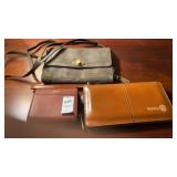 Fossil wallet, Rotary wristlet and shoulder bag.