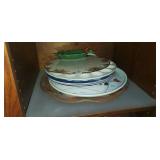 8 assorted serving plates