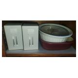 2 tumblers and cooking ware