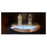 Lazy Susan with salt and pepper shakers